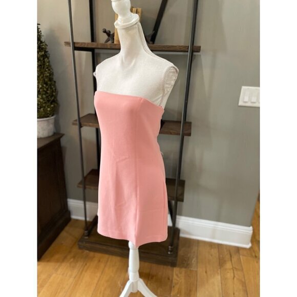 BEC + BRIDGE Karina Strapless Split Mini Dress Guava Peach Womens Size 10 - Picture 8 of 12